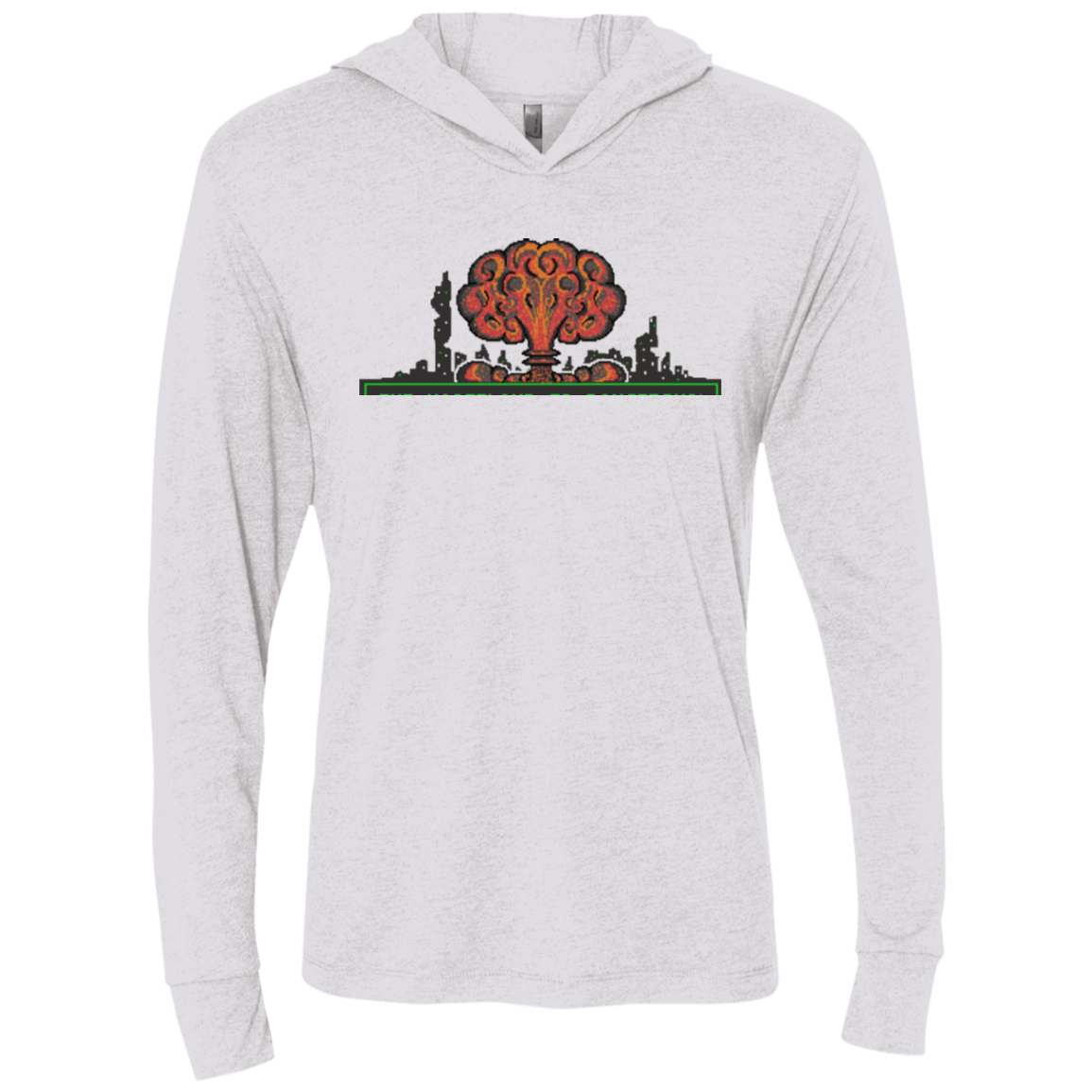 T-Shirts Heather White / X-Small The Wasteland is Dangerous Triblend Long Sleeve Hoodie Tee