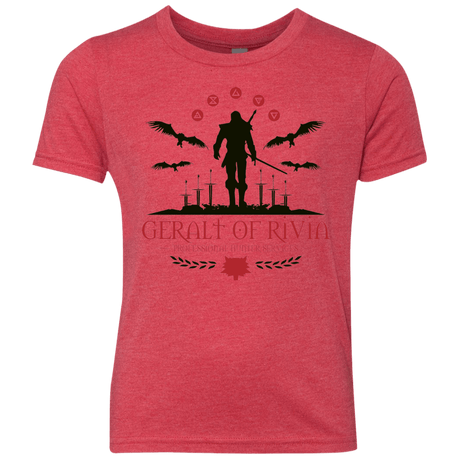 T-Shirts Vintage Red / YXS The Witcher 3 Wild Hunt Youth Triblend T-Shirt