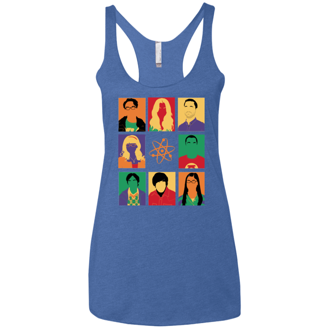 T-Shirts Vintage Royal / X-Small Theory pop Women's Triblend Racerback Tank