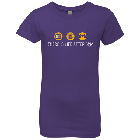 T-Shirts Purple Rush / YXS There Is Life After 5PM Girls Premium T-Shirt