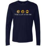 T-Shirts Midnight Navy / Small There Is Life After 5PM Men's Premium Long Sleeve