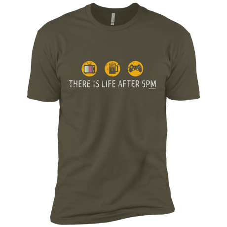 T-Shirts Military Green / X-Small There Is Life After 5PM Men's Premium T-Shirt
