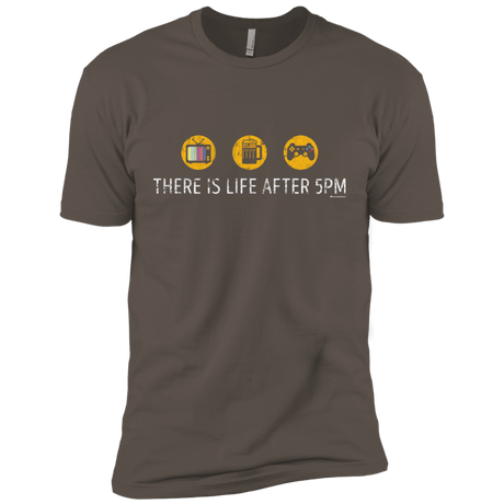 T-Shirts Warm Grey / X-Small There Is Life After 5PM Men's Premium T-Shirt