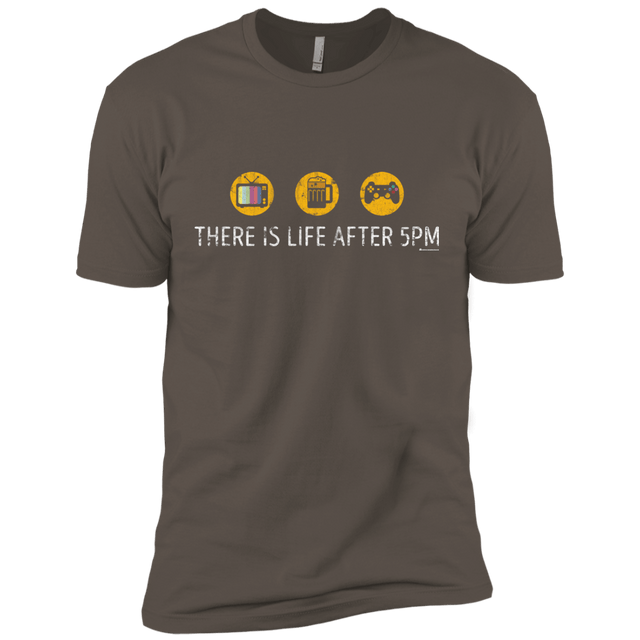T-Shirts Warm Grey / X-Small There Is Life After 5PM Men's Premium T-Shirt