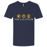 T-Shirts Midnight Navy / X-Small There Is Life After 5PM Men's Premium V-Neck