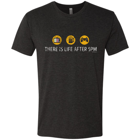 T-Shirts Vintage Black / Small There Is Life After 5PM Men's Triblend T-Shirt