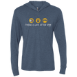 T-Shirts Indigo / X-Small There Is Life After 5PM Triblend Long Sleeve Hoodie Tee