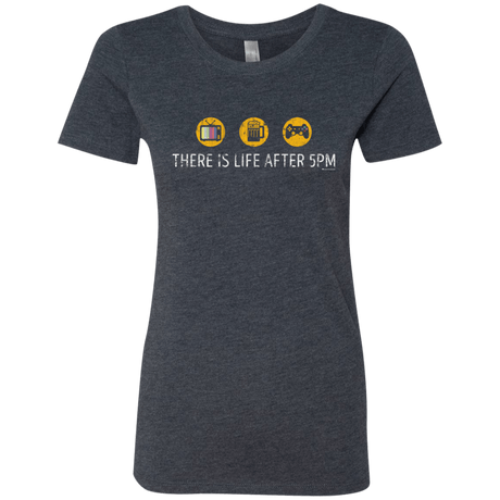 T-Shirts Vintage Navy / Small There Is Life After 5PM Women's Triblend T-Shirt