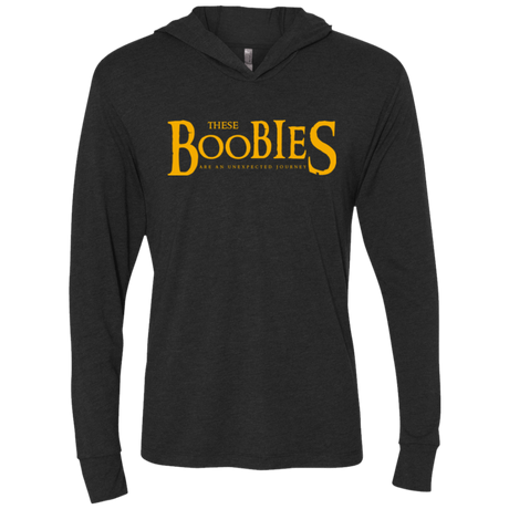 T-Shirts Vintage Black / X-Small These boobies Triblend Long Sleeve Hoodie Tee