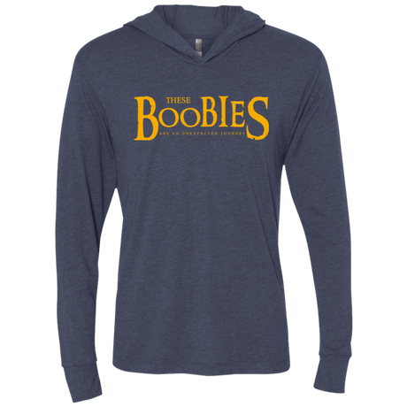 T-Shirts Vintage Navy / X-Small These boobies Triblend Long Sleeve Hoodie Tee
