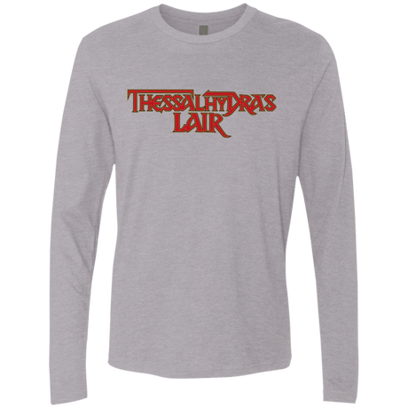 T-Shirts Heather Grey / S Thessalhydras Lair Men's Premium Long Sleeve