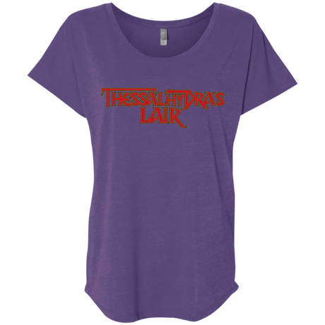 T-Shirts Purple Rush / X-Small Thessalhydras Lair Triblend Dolman Sleeve