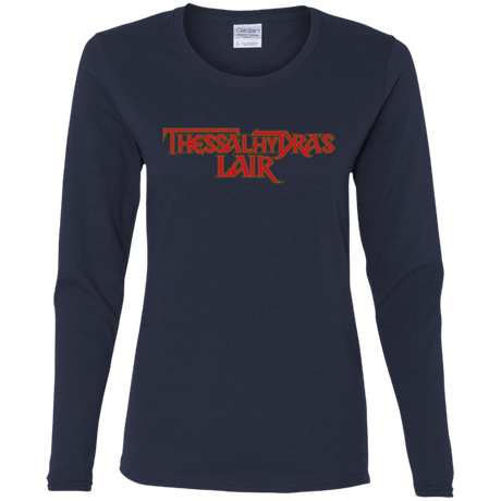 T-Shirts Navy / S Thessalhydras Lair Women's Long Sleeve T-Shirt