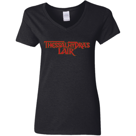 T-Shirts Black / S Thessalhydras Lair Women's V-Neck T-Shirt