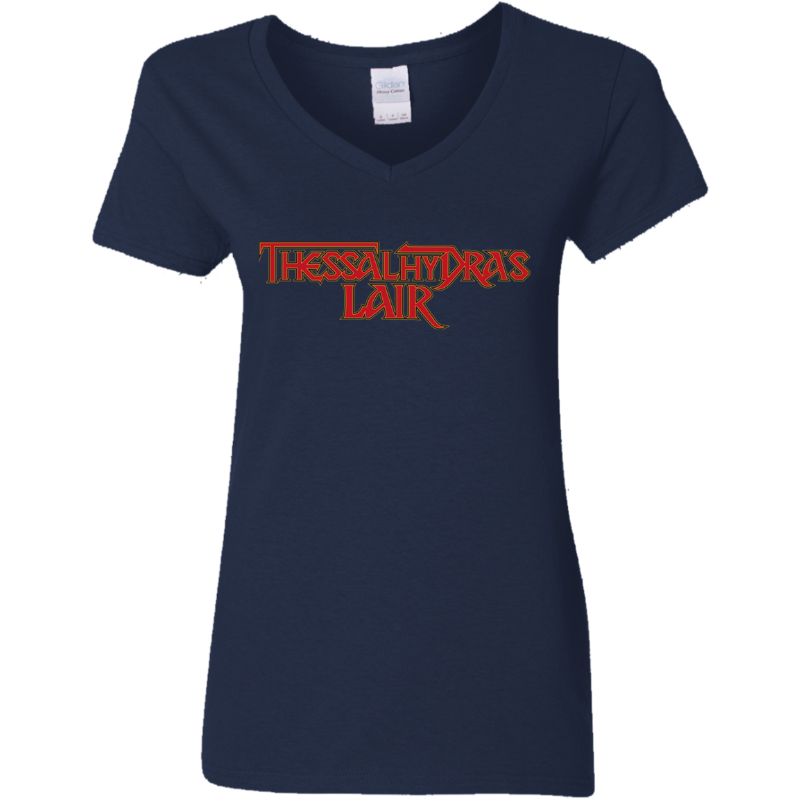 T-Shirts Navy / S Thessalhydras Lair Women's V-Neck T-Shirt