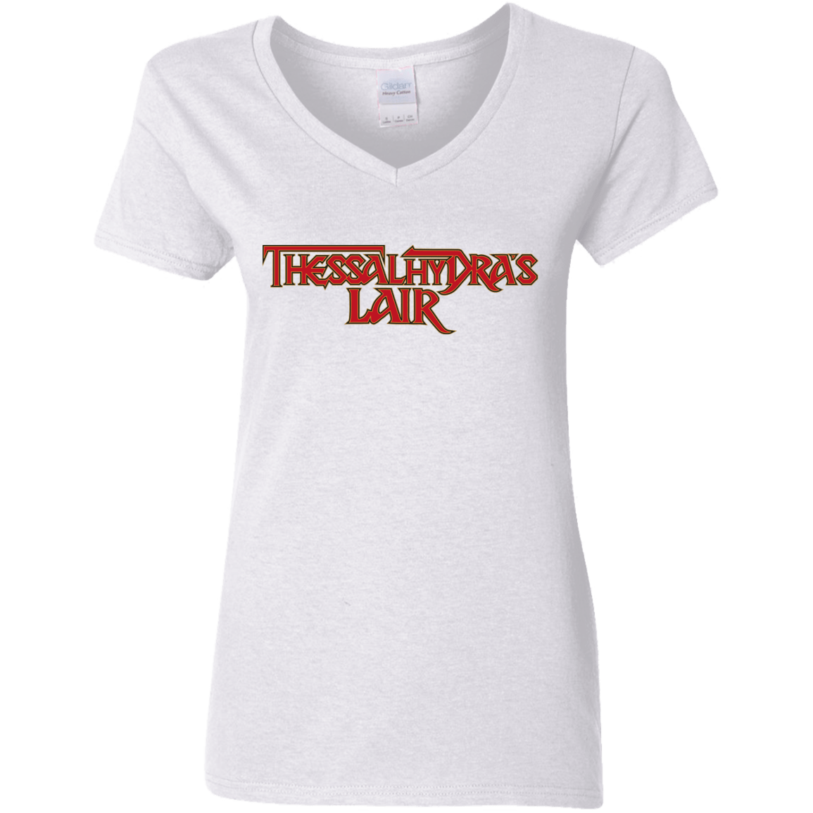 T-Shirts White / S Thessalhydras Lair Women's V-Neck T-Shirt