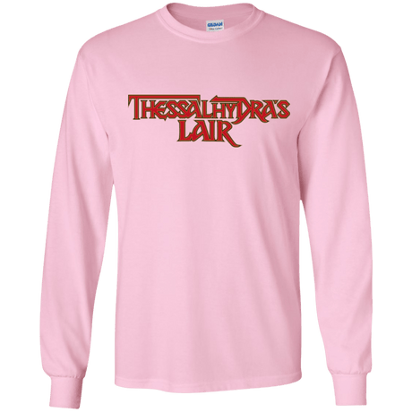 T-Shirts Light Pink / YS Thessalhydras Lair Youth Long Sleeve T-Shirt