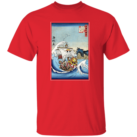 T-Shirts Red / S Thousand Sunny in Japan T-Shirt