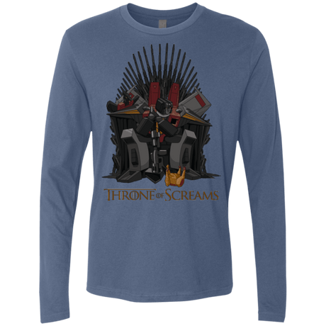 T-Shirts Indigo / Small Throne Of Screams Men's Premium Long Sleeve