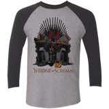 T-Shirts Premium Heather/ Vintage Black / X-Small Throne Of Screams Men's Triblend 3/4 Sleeve