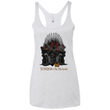 T-Shirts Heather White / X-Small Throne Of Screams Women's Triblend Racerback Tank