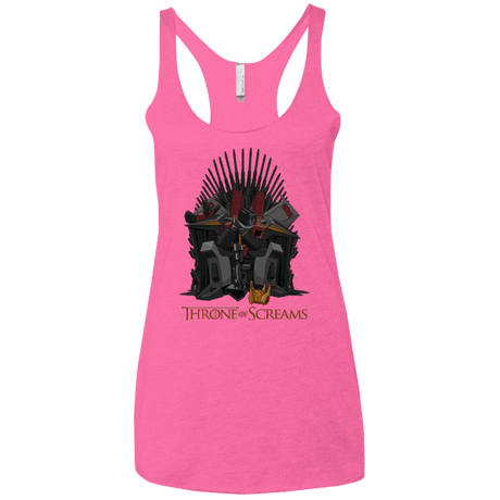 T-Shirts Vintage Pink / X-Small Throne Of Screams Women's Triblend Racerback Tank