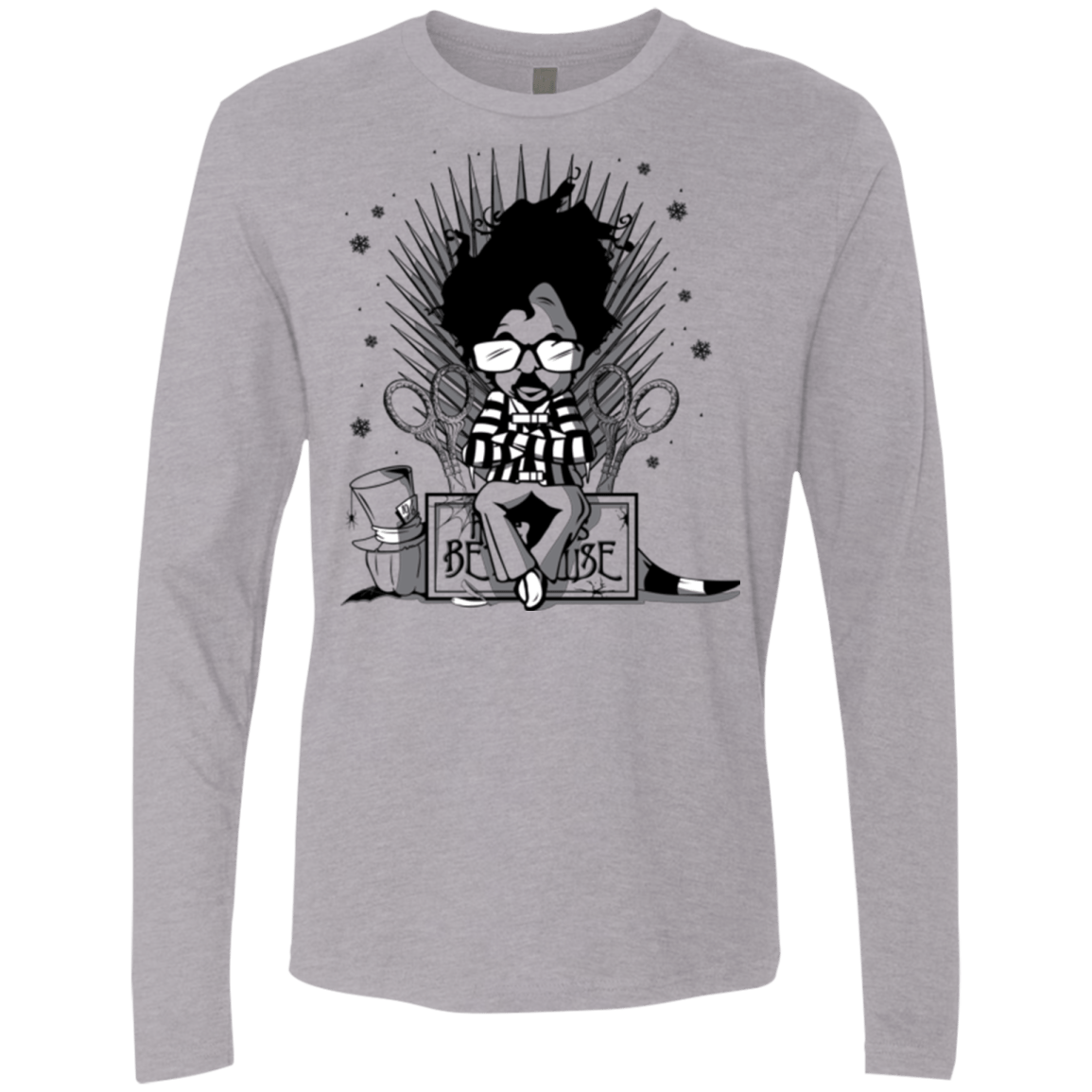 T-Shirts Heather Grey / Small Throne Restless Imagination Men's Premium Long Sleeve