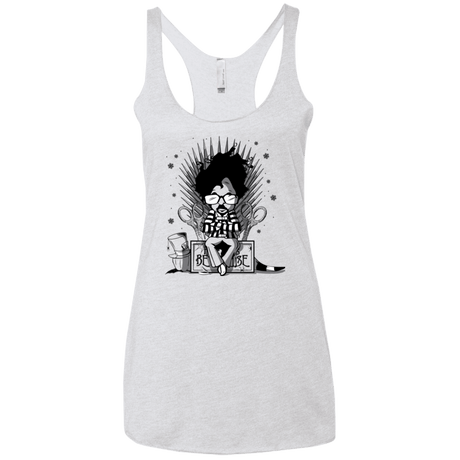 T-Shirts Heather White / X-Small Throne Restless Imagination Women's Triblend Racerback Tank