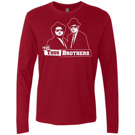T-Shirts Cardinal / Small Thug Brothers Men's Premium Long Sleeve