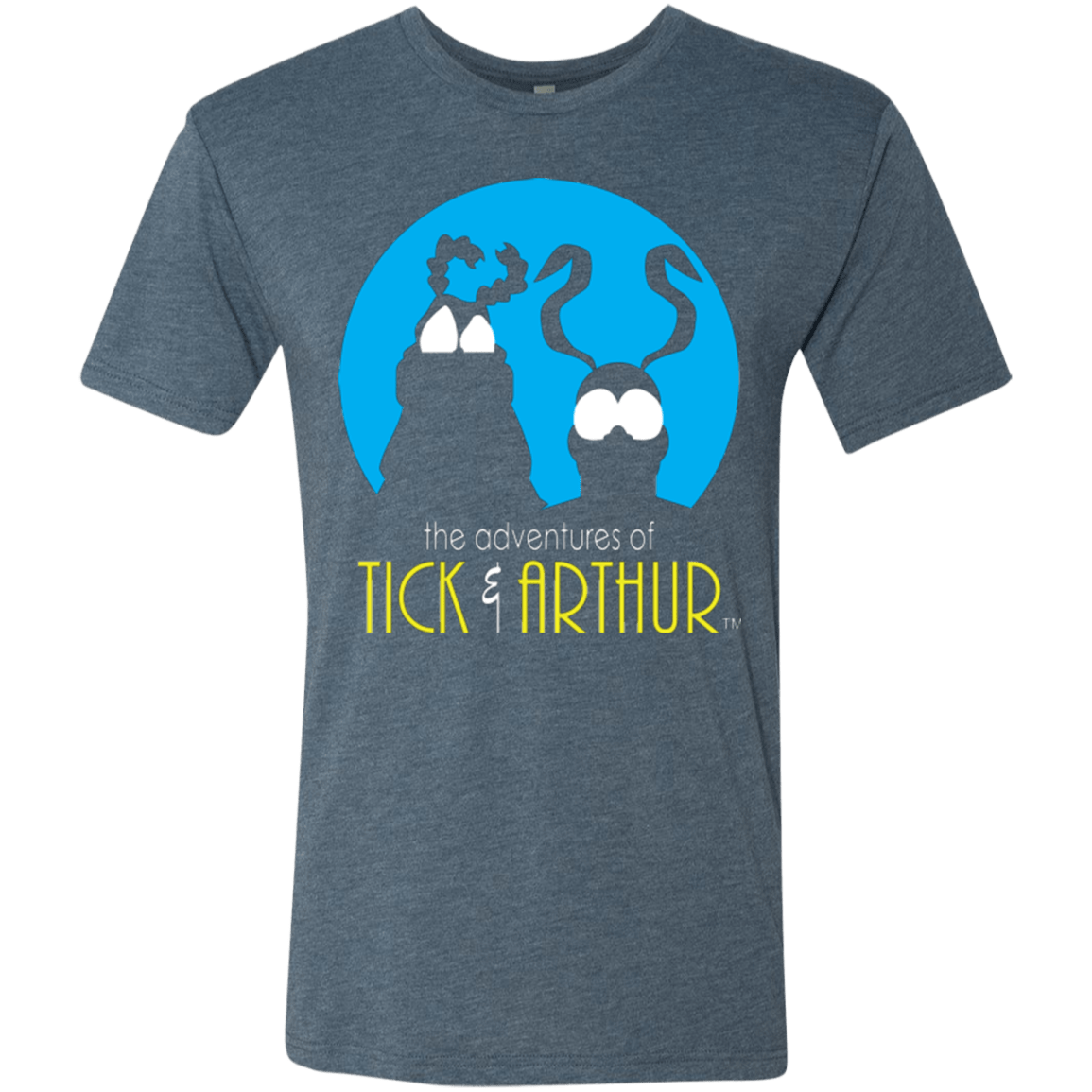 T-Shirts Indigo / Small Tick and Arthur Men's Triblend T-Shirt