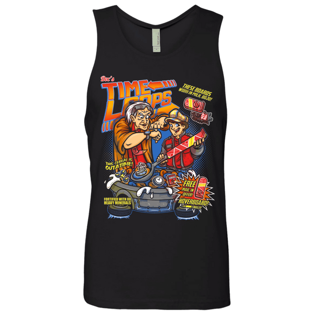 T-Shirts Black / S Time Loops Men's Premium Tank Top