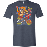 T-Shirts Heather Navy / S Time Loops Men's Semi-Fitted Softstyle