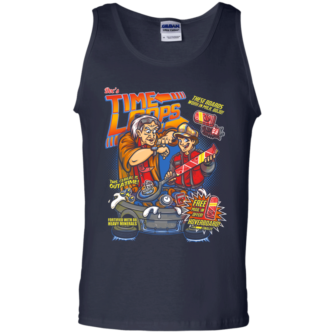 T-Shirts Navy / S Time Loops Men's Tank Top