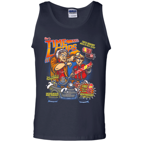 T-Shirts Navy / S Time Loops Men's Tank Top