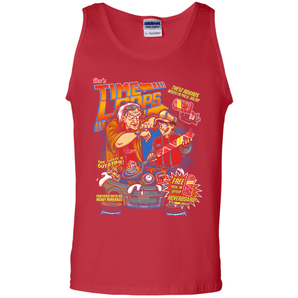 T-Shirts Red / S Time Loops Men's Tank Top