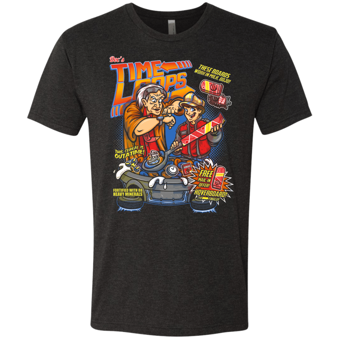 T-Shirts Vintage Black / S Time Loops Men's Triblend T-Shirt