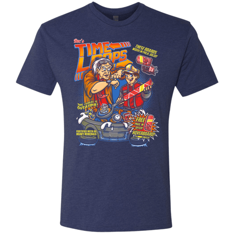 T-Shirts Vintage Navy / S Time Loops Men's Triblend T-Shirt