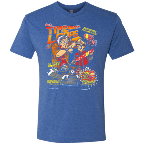 T-Shirts Vintage Royal / S Time Loops Men's Triblend T-Shirt