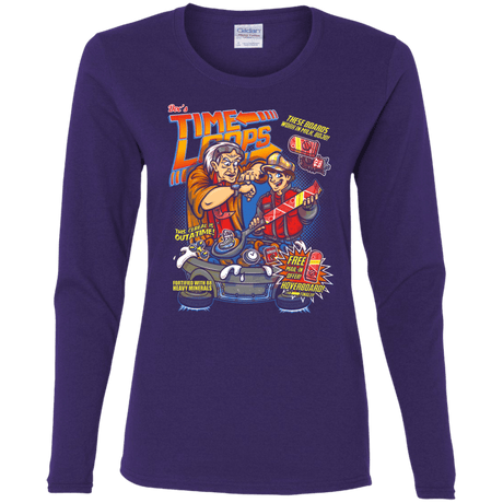 T-Shirts Purple / S Time Loops Women's Long Sleeve T-Shirt