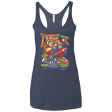 T-Shirts Vintage Navy / X-Small Time Loops Women's Triblend Racerback Tank