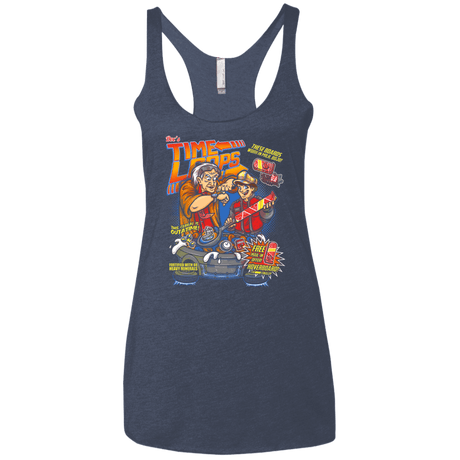 T-Shirts Vintage Navy / X-Small Time Loops Women's Triblend Racerback Tank