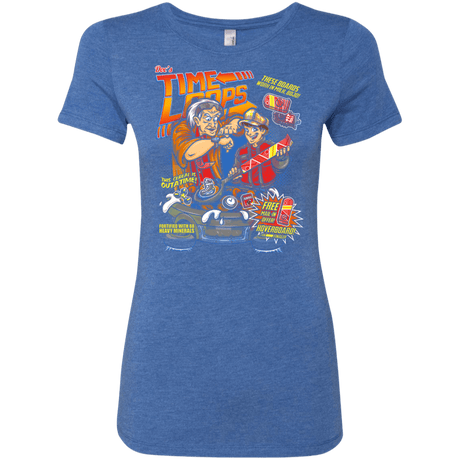 T-Shirts Vintage Royal / S Time Loops Women's Triblend T-Shirt