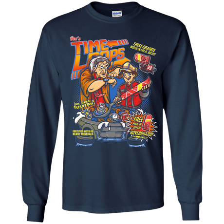 T-Shirts Navy / YS Time Loops Youth Long Sleeve T-Shirt