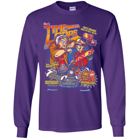 T-Shirts Purple / YS Time Loops Youth Long Sleeve T-Shirt