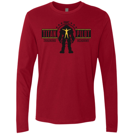 T-Shirts Cardinal / S Titan Pilot Men's Premium Long Sleeve