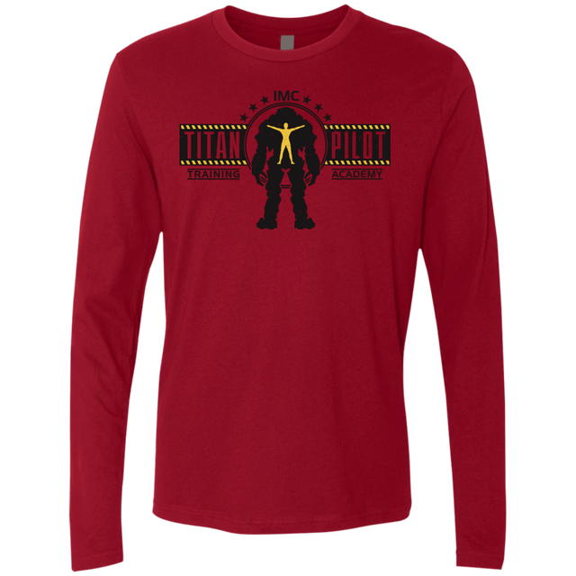 T-Shirts Cardinal / S Titan Pilot Men's Premium Long Sleeve