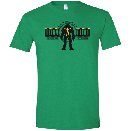 T-Shirts Heather Irish Green / S Titan Pilot Men's Semi-Fitted Softstyle
