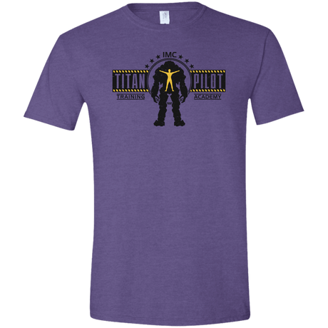 T-Shirts Heather Purple / S Titan Pilot Men's Semi-Fitted Softstyle