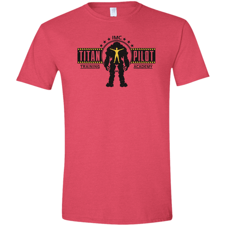 T-Shirts Heather Red / S Titan Pilot Men's Semi-Fitted Softstyle