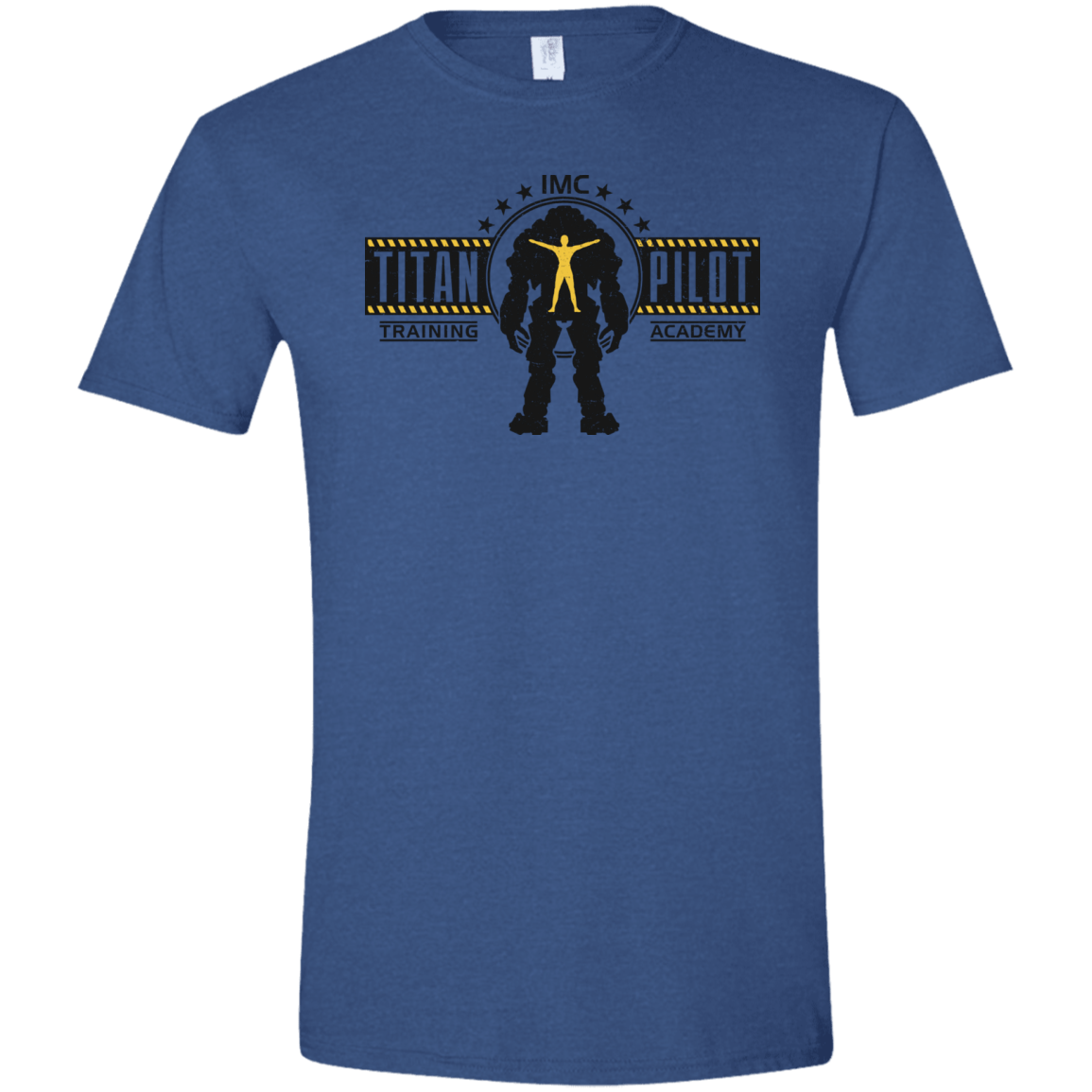 T-Shirts Heather Royal / X-Small Titan Pilot Men's Semi-Fitted Softstyle